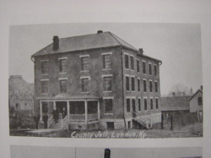 The old Laurel County Jail which Florence M. Campbell advocated replacing in 1904.